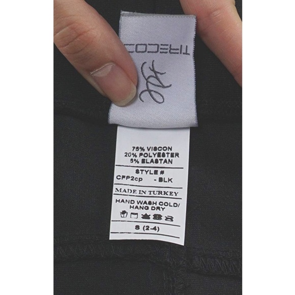 Casual Ponte Knit Slim Fit Pants Pull-Up  - Picture 5 of 5